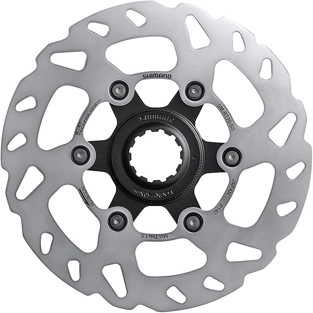 Shimano SM-RT70 140mm Center Lock Disc Rotor Narrow Type with Lock Ring Internal Serration