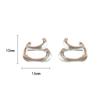 PONYKISS  Sterling Silver Minimalist Irregular Geometric Stud Earrings for Women Trendy Fine  Personality Accessories