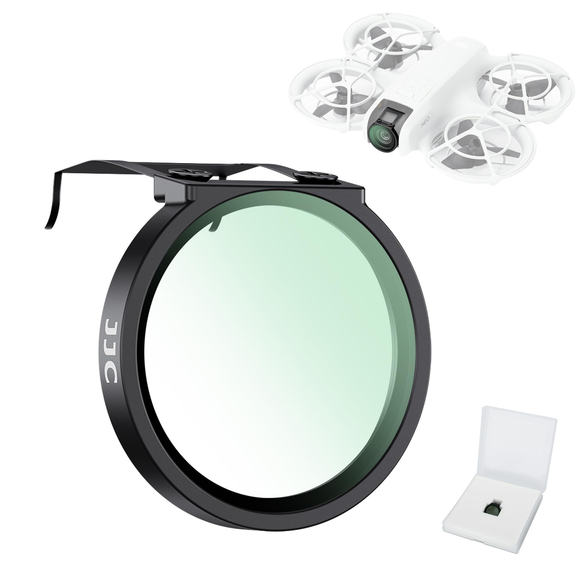

JJC DJI Neo Exclusive UV Filter Drone Filter Ultraviolet Cut HD Optical Glass Aluminum Frame Lens Protection High Transmittance Water Repellent Stain