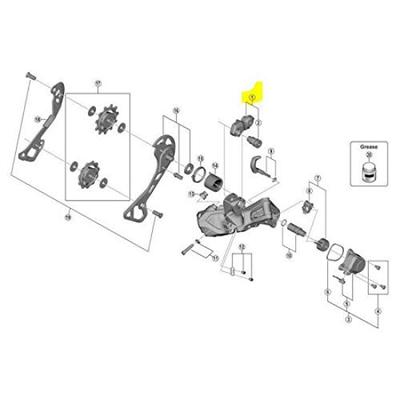 SHIMANO Repair Parts B Axis Set Y3FC98010 (For Normal) RD-RX805-GS RD-R8050-GS RD-R8050-SS RD-RX815 RD-RX817