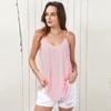 Vest Fashion Casual Lace Up Wavy Sleeveless Pullover