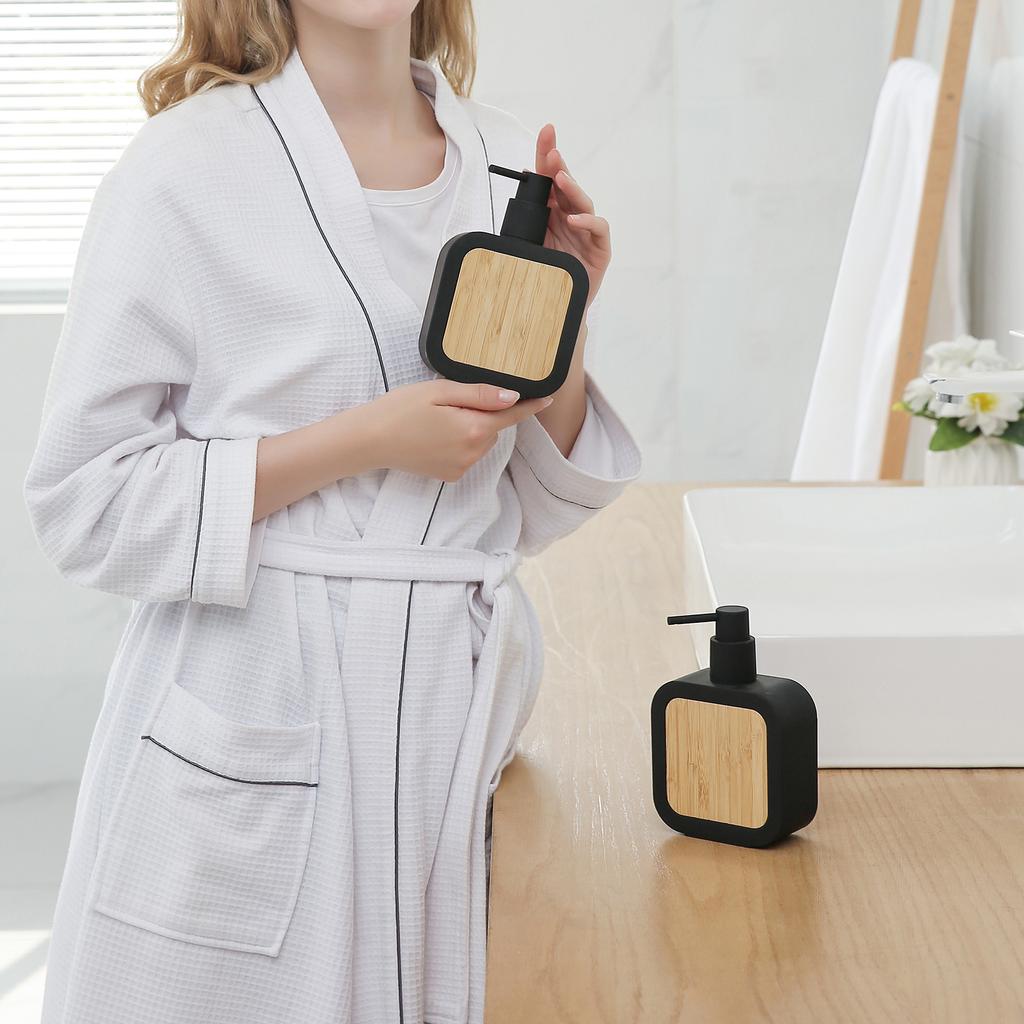Refillable Bathroom Empty Bottle Dispenser with Press Pump for Soap Shampoo Shower Lotion Portable Travel Hand Washing Bottle