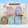 Adorable Cartoon Print Kids Backpack Lightweight Durable Nylon Design For School Use