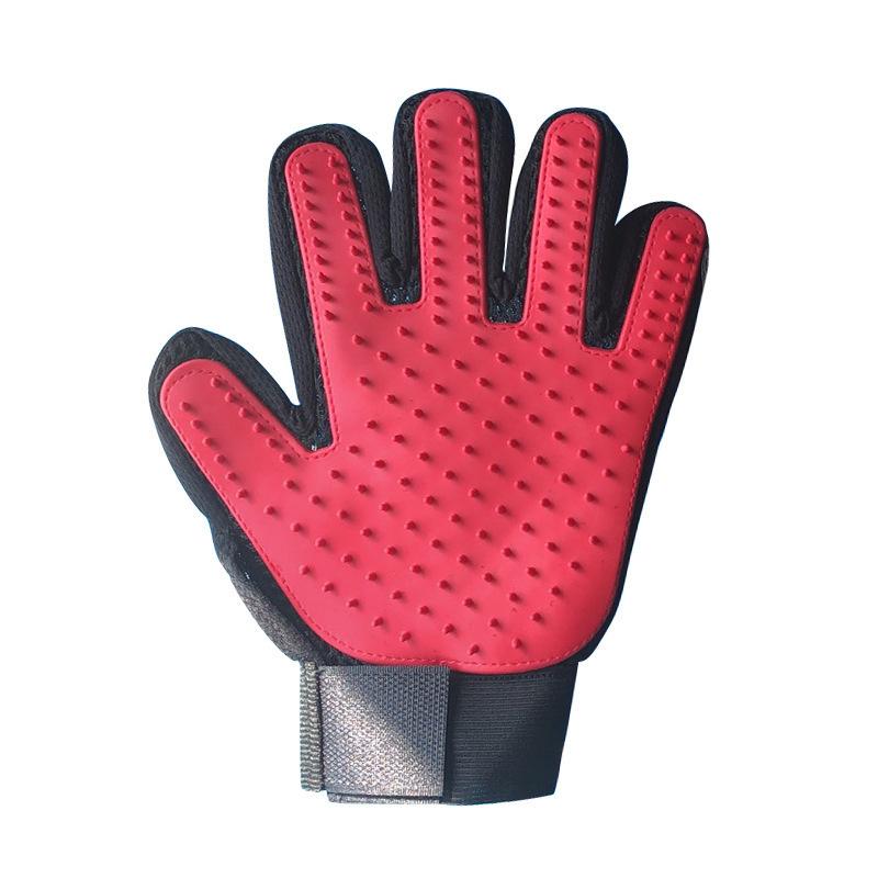 Breathable Mesh Palm Brush Pet Deshedding Glove For Cat And Dog Hair Removal
