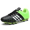Crampons de Football pour Jeunes Enfants Adolescents Garçons Coupe Basse Chaussures de Football Avec Crampons en Caoutchouc sur Gazon Synthétique