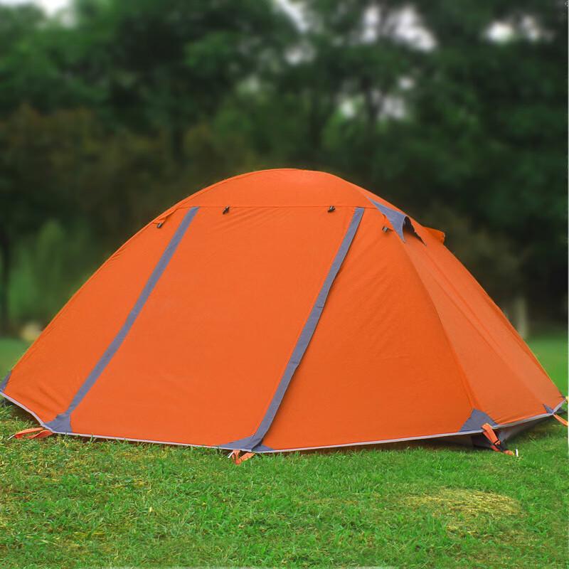 OEING Outdoor 3-4 Person Double-layer Aluminum Pole Camping Tent