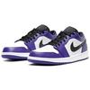 Air Jordan 1 Low Court Purple Men Sneakers White Black 553558-500