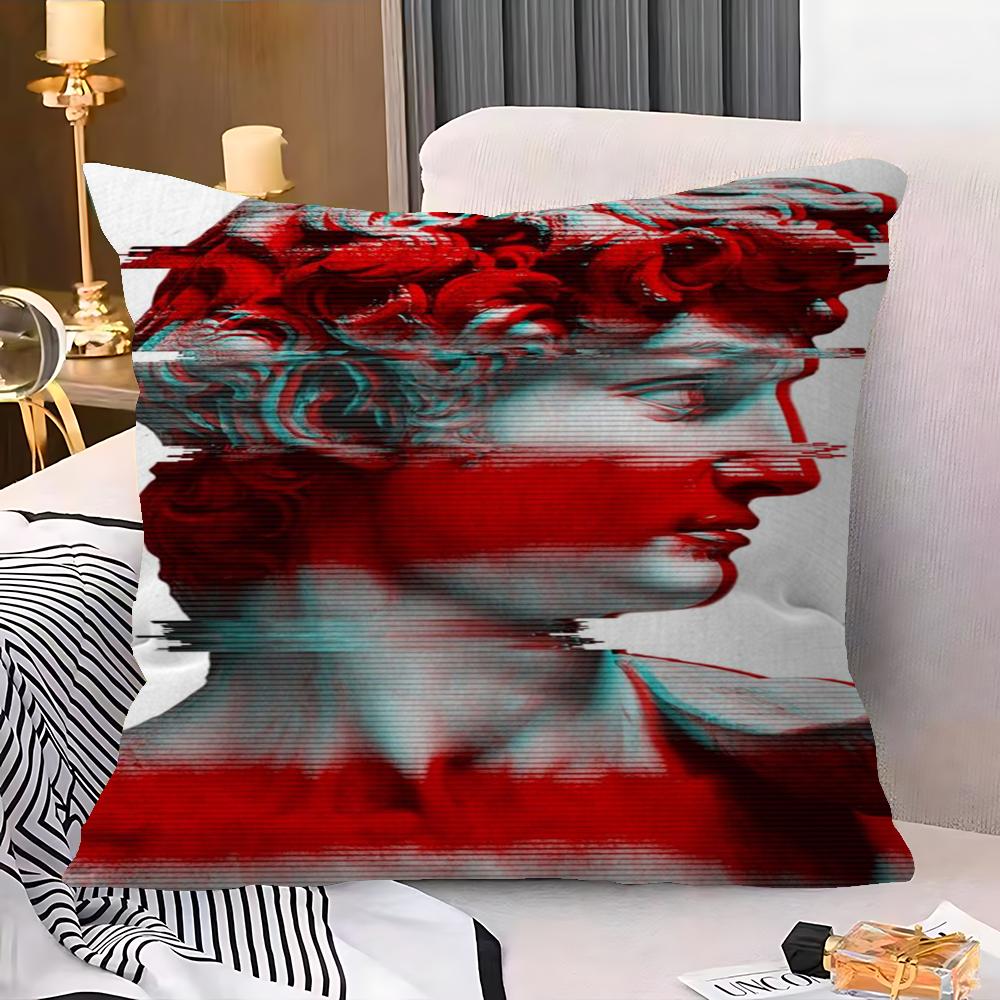 Sculpture David Popolo Art Cushion Cover Decorative Pillow Sofa Home Decor Case Pillow Cases