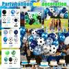 Party Balloon Decoration Set 32/50pcs Includes Latex Balloons Foil Balloons Confetti Balloons and Soccer Ball Balloons for Event Celebration
