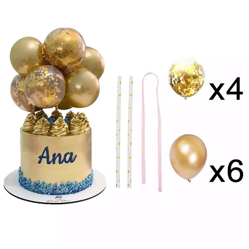 Birthday Cake Balloons Plugin Bake Desserts Pastries DIY Ornament Children Birthday Wedding Party Cakes Decoration Supplies