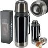 Premium Steel Travel Thermos For Coffee And Tea, 500Ml - Dark Grey