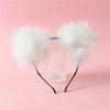Fashion Fox Cat Ear Hair Band Popular Plush Cat Ear Headband Black White Soft Hairband with Bells Party Cosplay Hair Accessories