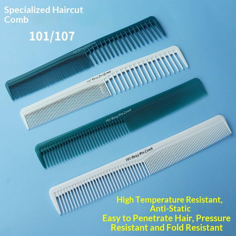 Barber Hair Accessories Professional Hair Cutting Comb Anti-Static Flat Head Cutter Comb Finetooth Haircut Brush Salon Tools