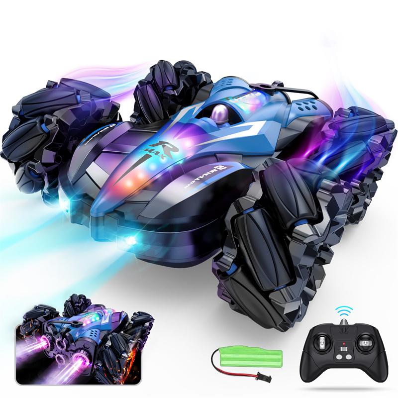 Gesture-Control F1 Spray-Drift Racer, 2.4Ghz Remote Control Stunt Car, Music-Synced Led Stunt Car Toy For Kids