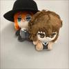 Bungo Stray Dogs Osamu Dazai Plyšový Prívesok Chibi Chuya Nakahara Mäkký Plyšový Prívesok na Kľúče pre Fanúšikov Darčeková Zbierka