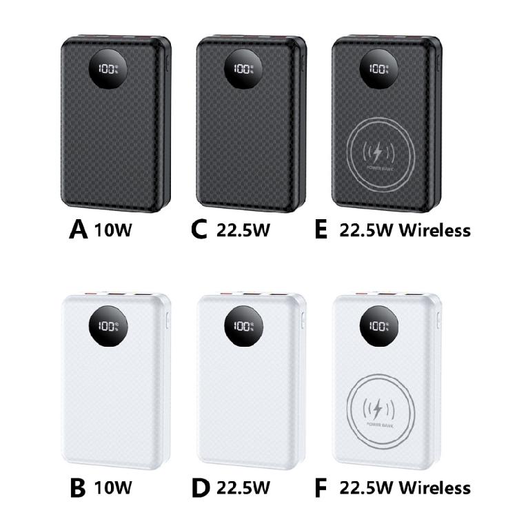 Standard 18650 Mobile Power DIY Housing Case 22.5W/10W Fast Charging Built In LED Lamp For Emergency Lighting