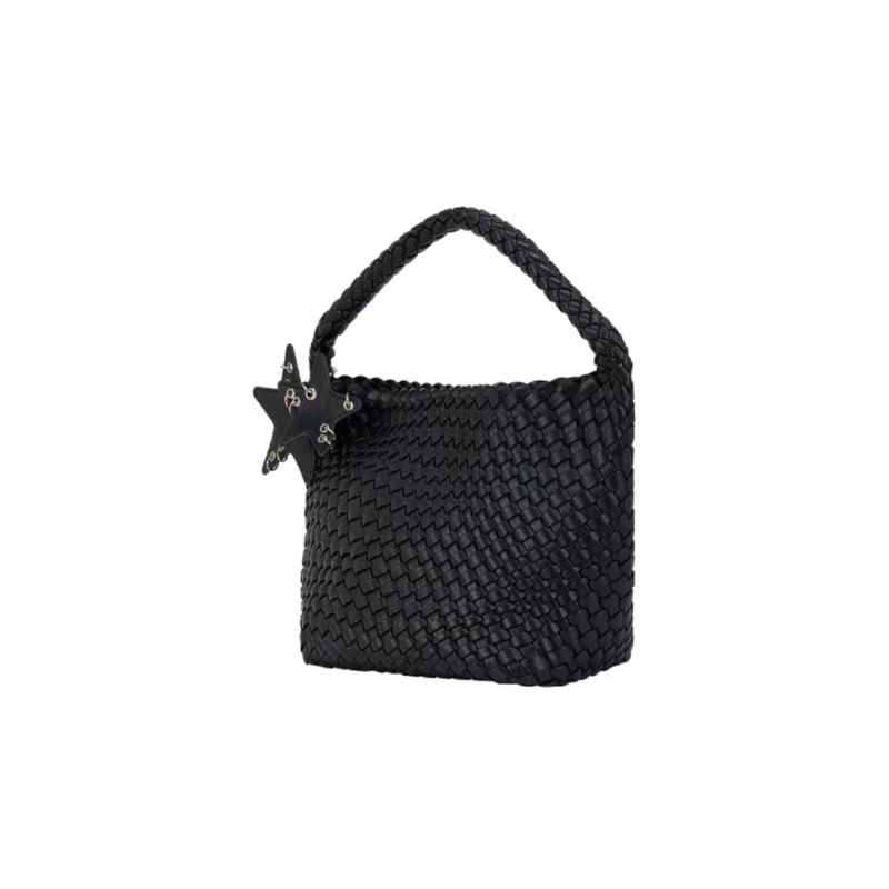 

Bao Yige Original Design Spring and Summer Silver Woven Bag Women s Large Capacity Work Work Clothing Satchel Shoulder Tote Bag Black [small size]]