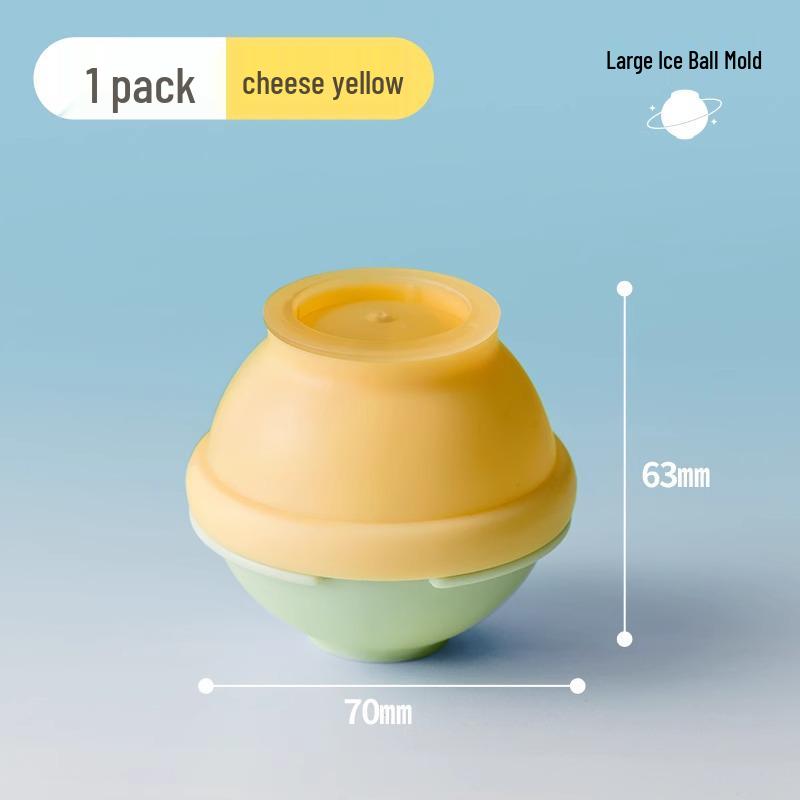 

Большая силиконовая форма для ледяных шаров для виски - Сферический лоток для льда пищевого класса для домашнего использования