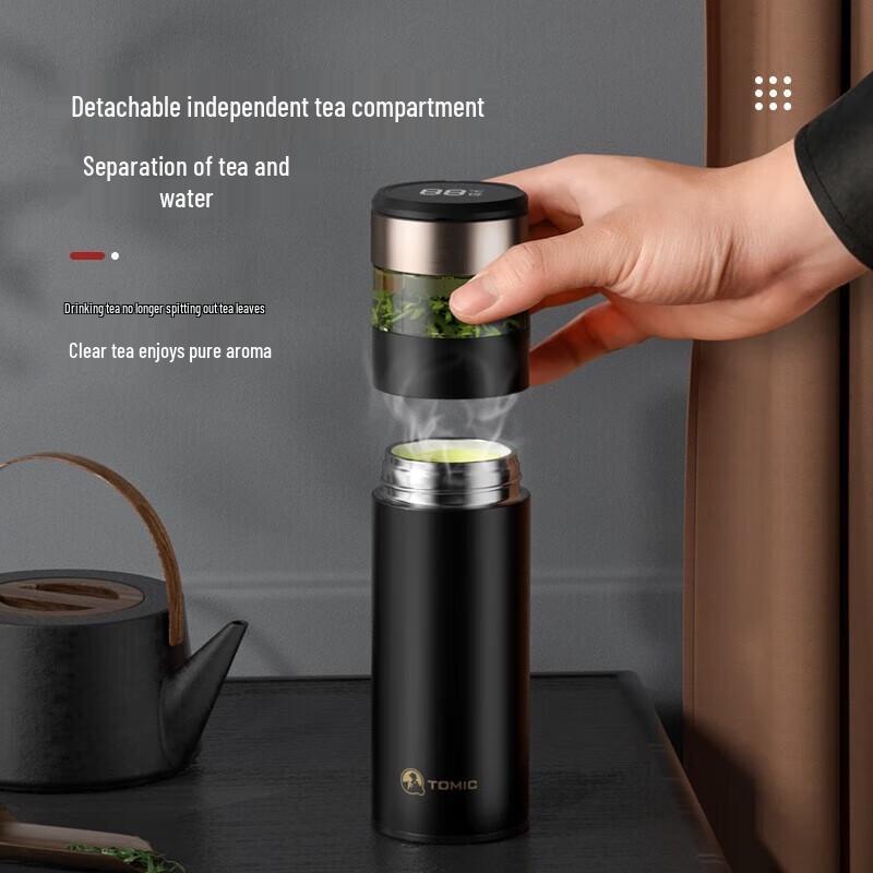 TOMIC Smart Temperature Display Tea Infuser Thermos
