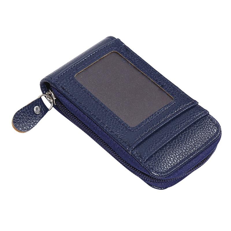 Porta carte multi-slot vintage piccolo portafoglio donna uomo business banca carta di credito borsa porta monete uomo portafoglio in pelle con cerniera
