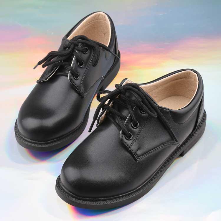 

«Белые кожаные туфли для мальчиков — туфли для выступлений и вечерних нарядов для мальчиков и девочек-цветочниц» Size 39 / Insole 24cm