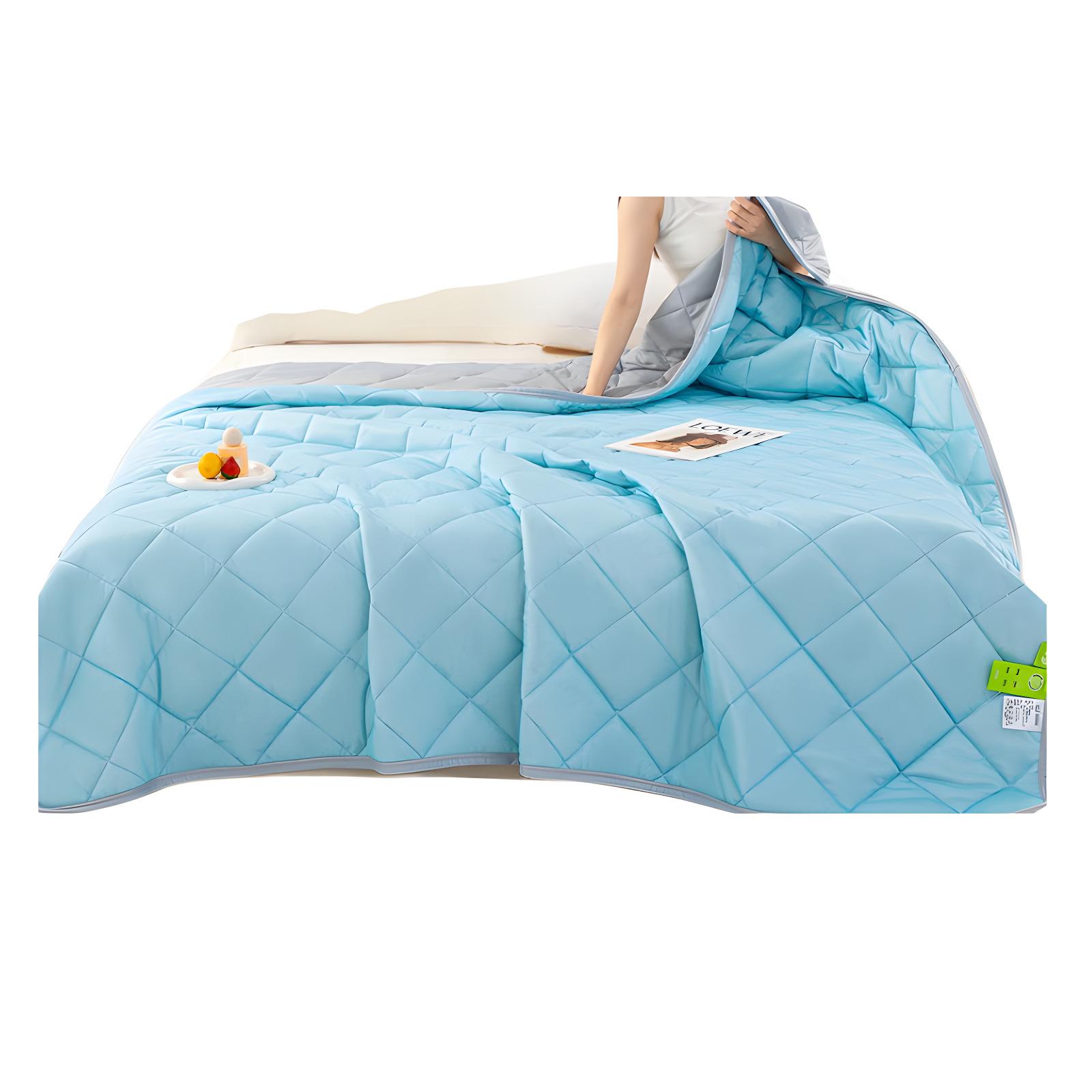 

Cool Ice Silk Summer Quilt Solid Summer Quilt Air Conditioning Quilt Summer Thin Grade A Cooling Blanket Lightweight Cool Duvet 100x150cm
