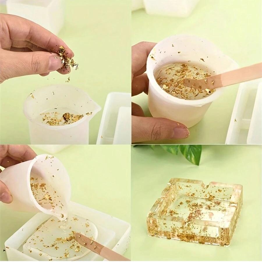 Candle Gold Foil INS Hot for Candle Molds Silicone Mold Aromatherapy Soap Mould Using For Candle Making Decoration