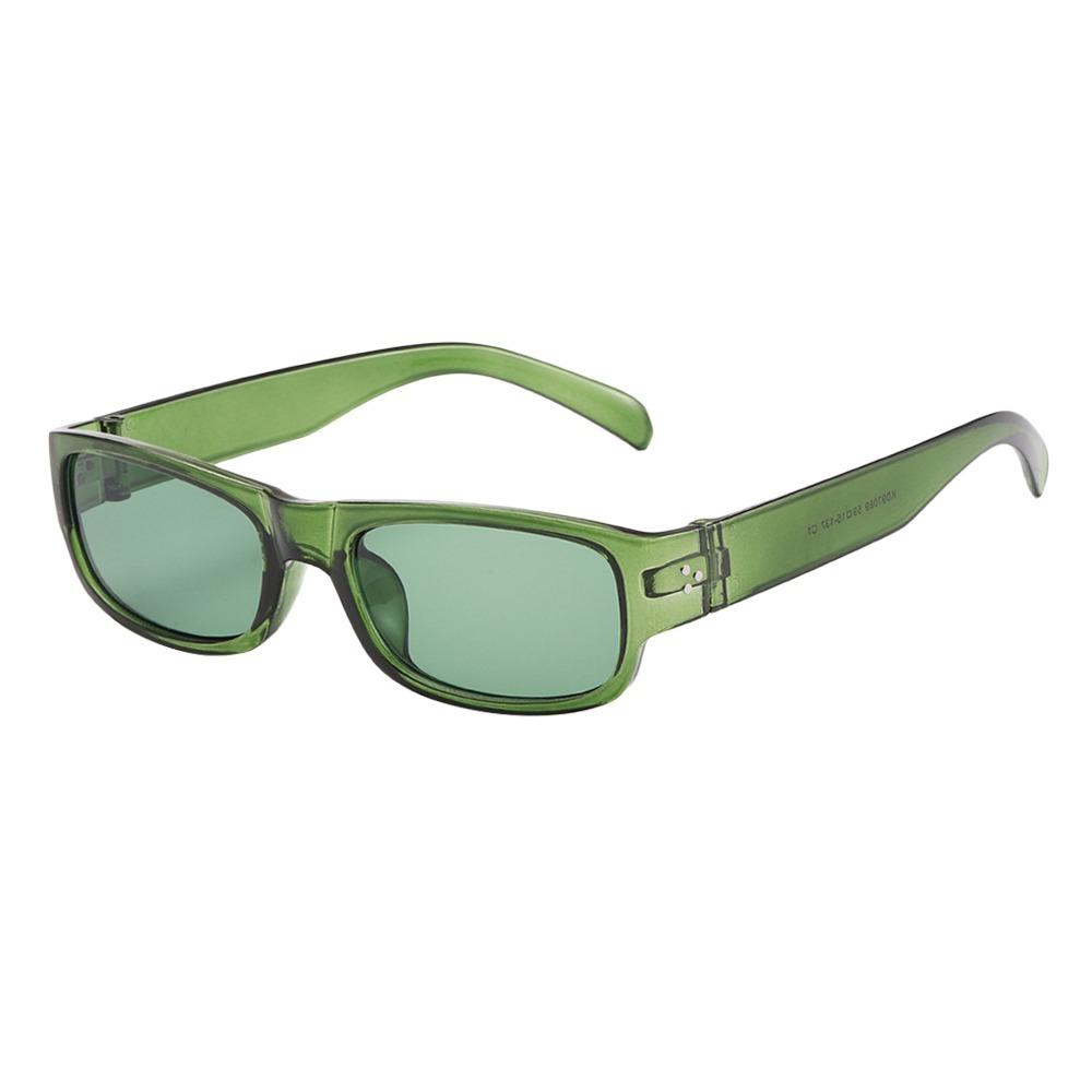 UV400 Protection Black Shades Narrow Square Frame Driving Glasses  for Women Men