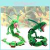 High-quality 80cm Green Rayquaza Snake Plush Doll With Tags And Adjustable Frame