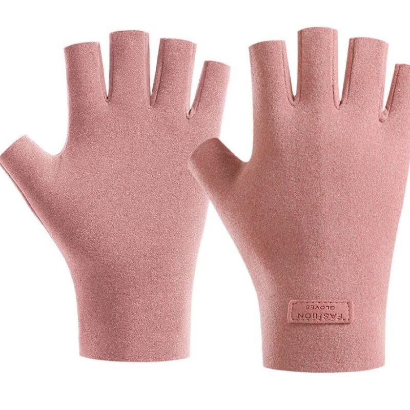 Термоперчатки с флисовой подкладкой, без пальцев