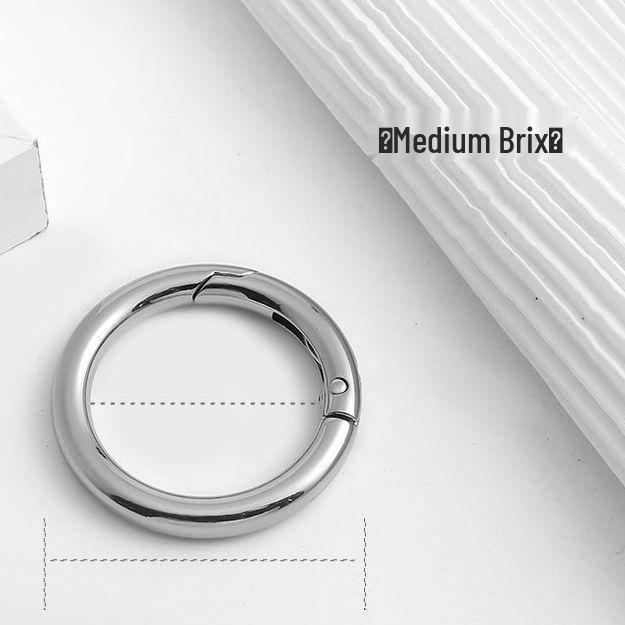 Runder Metall-Federverschluss Schlüsselanhänger für Taschen und Accessoires