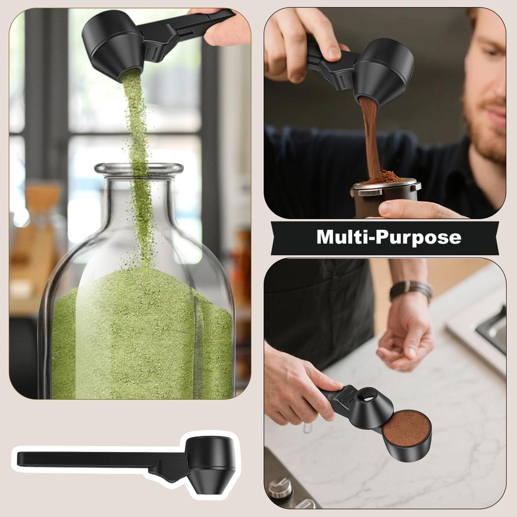 Creative Coffee Sliding Spoon With Long Handle, Large Capacity And Leak-proof Round Coffee Spoon