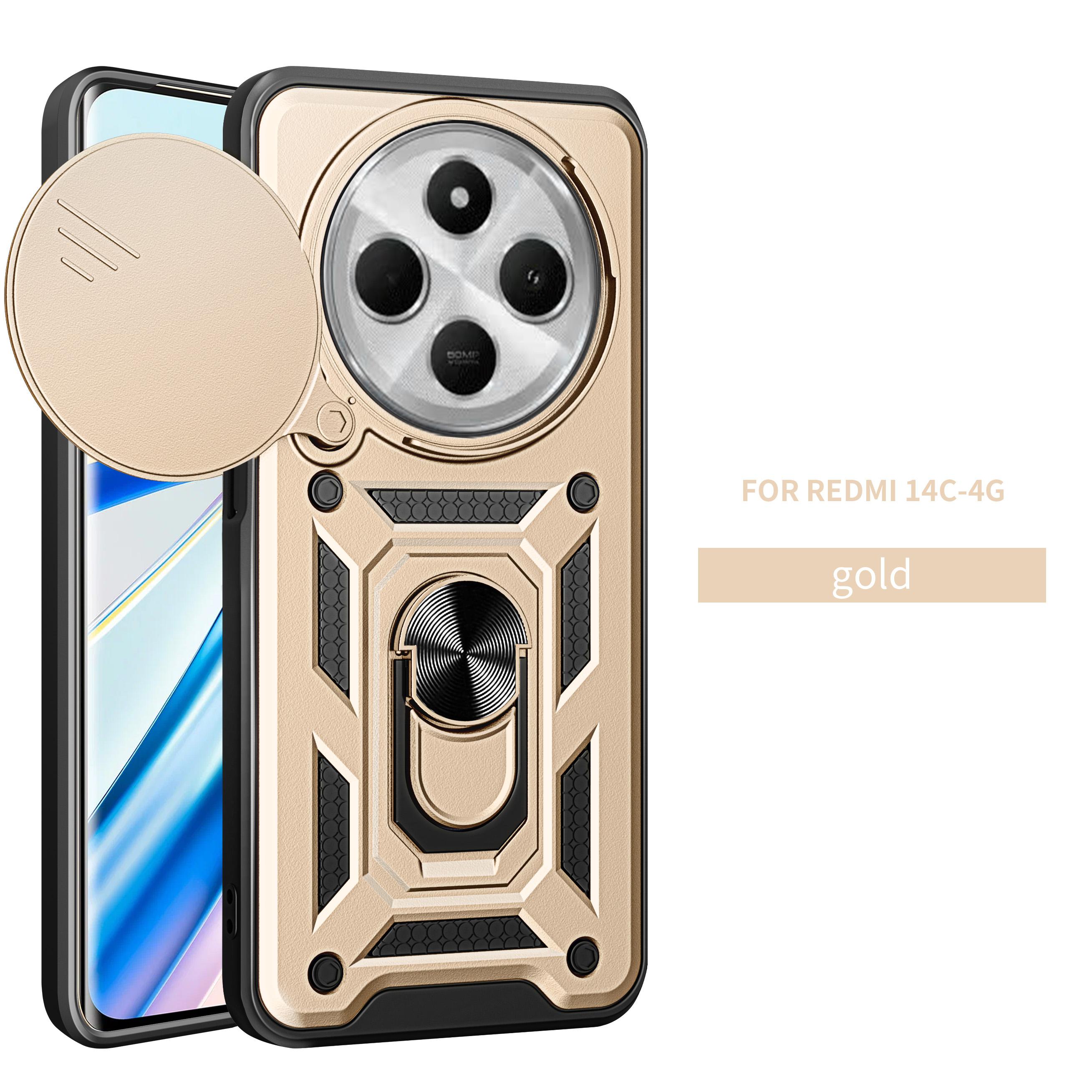 

For Xiaomi Poco C75 Case Poco C75 Cover Poco C75 Magnetic Ring Holder Armor Phone Case Slide Camera Protect Back Cover Poco C75