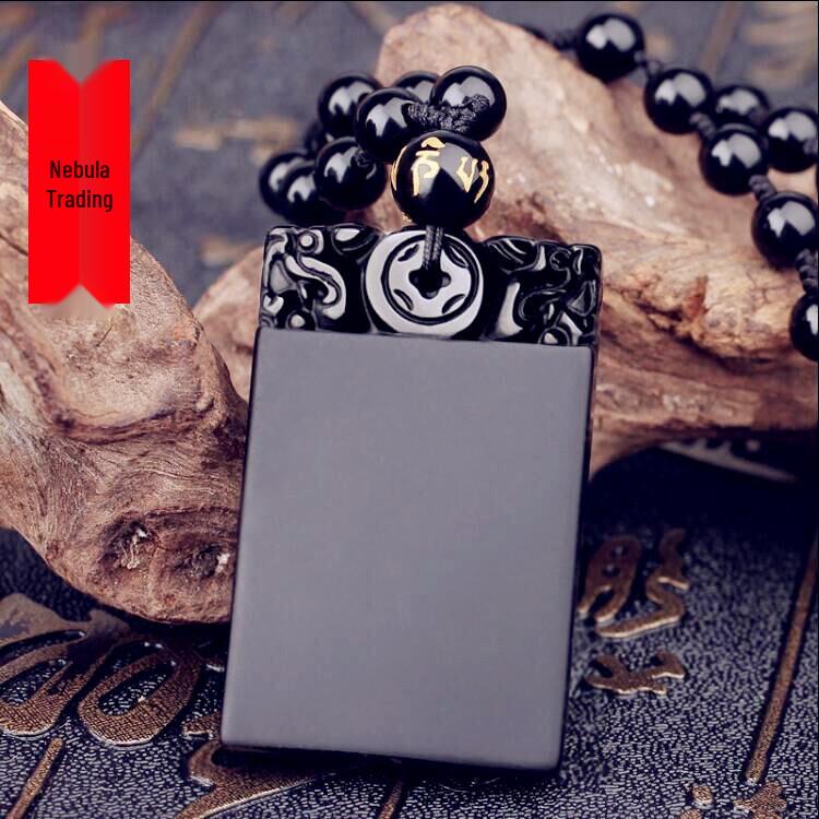 Wisiorek Medytacyjny z Obsydianu dla Mężczyzn i Kobiet – Spokój i Cisza z Serca