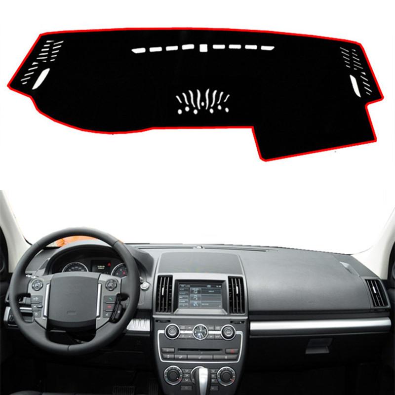 

Для Land Rover LR2 Freelander 2 2007 2008 2009 2010 2011 2012 2013-2016 Коврик на приборную панель автомобиля Ковер-накладка от солнца Аксессуары Black(Black Edge)