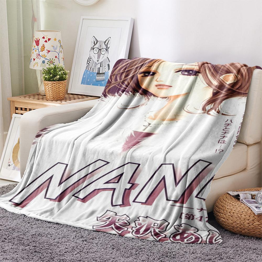 1 ks Flanelová deka s kresleným potiskem, Vysoce kvalitní, Pohodlná pro všechna roční období, Domácí dekorace, Teplo a pohodlí, Perfektní jako vánoční dárek k narozeninám