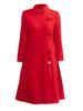 New Autumn/Winter Red Cheongsam Long-Sleeve Wedding & Homecoming Dress