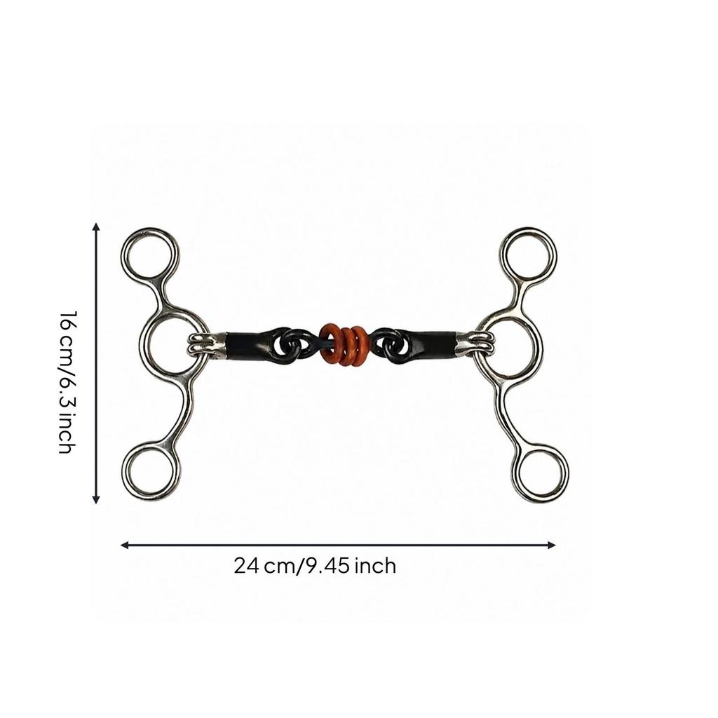 Stainless Steel Eggbutt Snaffle Gentle for Bridle Setup, Equestrians