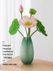 High-End PU Lotus Simulation: Chinese-Style Artificial Flower Decoration and Photo Prop for Living Room.