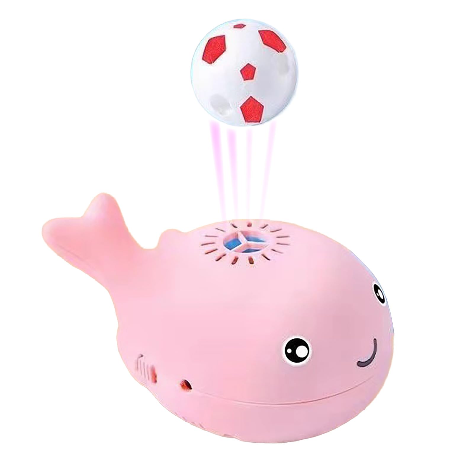 

CAWKAY Floating Ball, Cat Toy, Whale Shape, Built-in Fan, Blower, Upward Airflow, Stress Relief, Pet Supplies, USB Charging, Home Use (Pink)