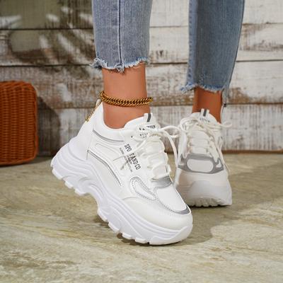 Scarpe di Marca 2024 Donna Stringate Scarpe Vulcanizzate da Donna Outdoor Sneakers da Donna Punta Rotonda Platform Taglie Forti Scarpe Casual da Donna