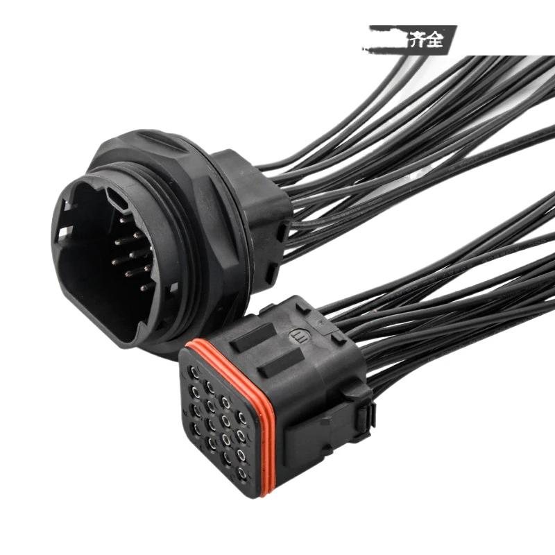 1 Set Automotive Wire Harness Connector 132016   -001 Male Female Plug ITT Type 4/8/10/16/25 Pin