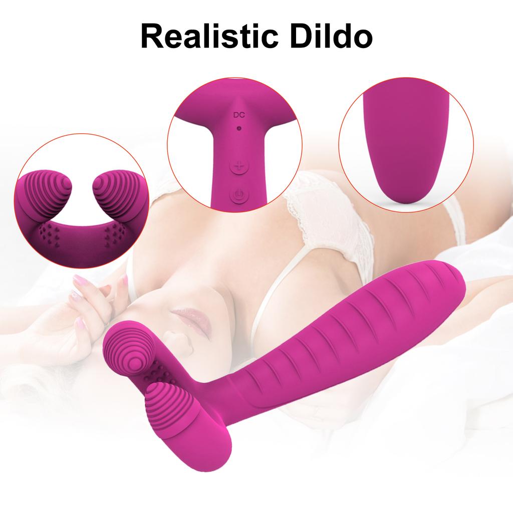 Silicone Vagina Massager Penis G-Spot Clitoris Stimulator 7 Vibration Modes Adult Sex Toys for Women Masturbation Couple Flirting USB Rechargeable