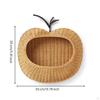 Wicker Storage Basket with Stem Handwoven Hanging Open Front Decorative for Kids,