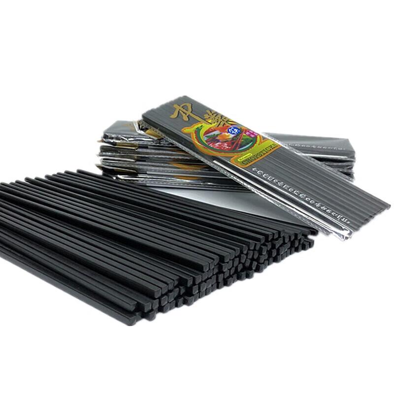 Black Melamine Reusable Hotel Chopsticks