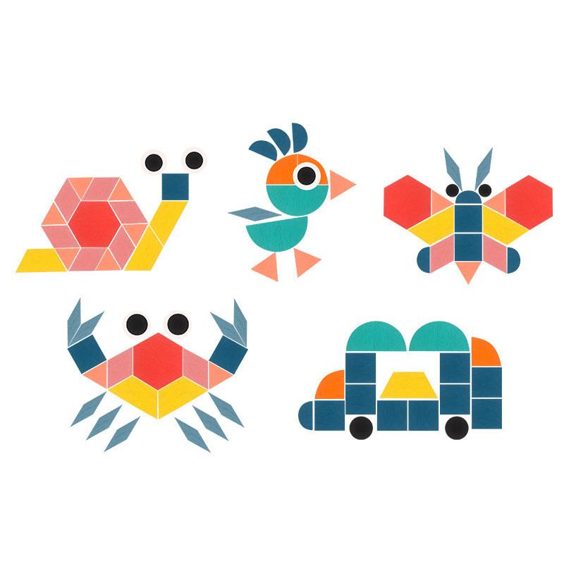 Wooden Creative Jigsaw Puzzle For Kids Early Education Brain Development