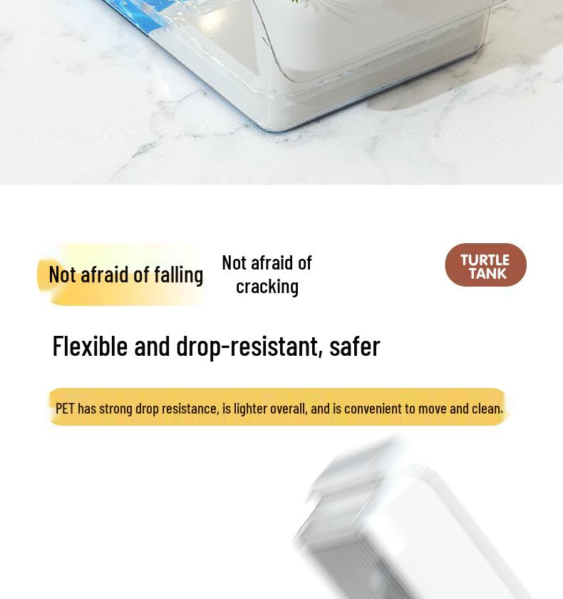 Compact Turtle Breeding Aquarium with Ecological Landscaping for Home or Office