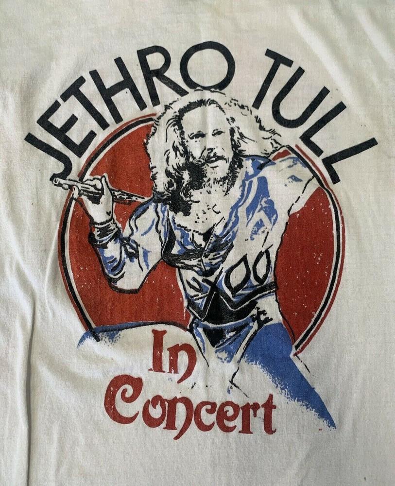 

Vintage Jethro Tull Rock band Men T-shirt White Unisex All Size Unisex T-Shirt XXXXL