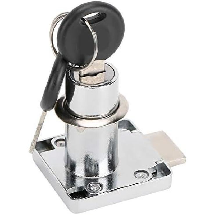 Lock Body,3-Pack Cylinder Cam Drawer Lock Desk Wardrobe Cabinet Locker Furniture Hardware Lock with 3 Keys