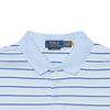 Polo Ralph Lauren Logo Embroidered Striped Button Loose Fit Short Sleeve Polo Shirt Men Polo Shirts Blue 710869588-001